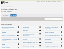 Tablet Screenshot of guides.lib.sp.edu.sg